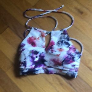 Athleta high neck swim top